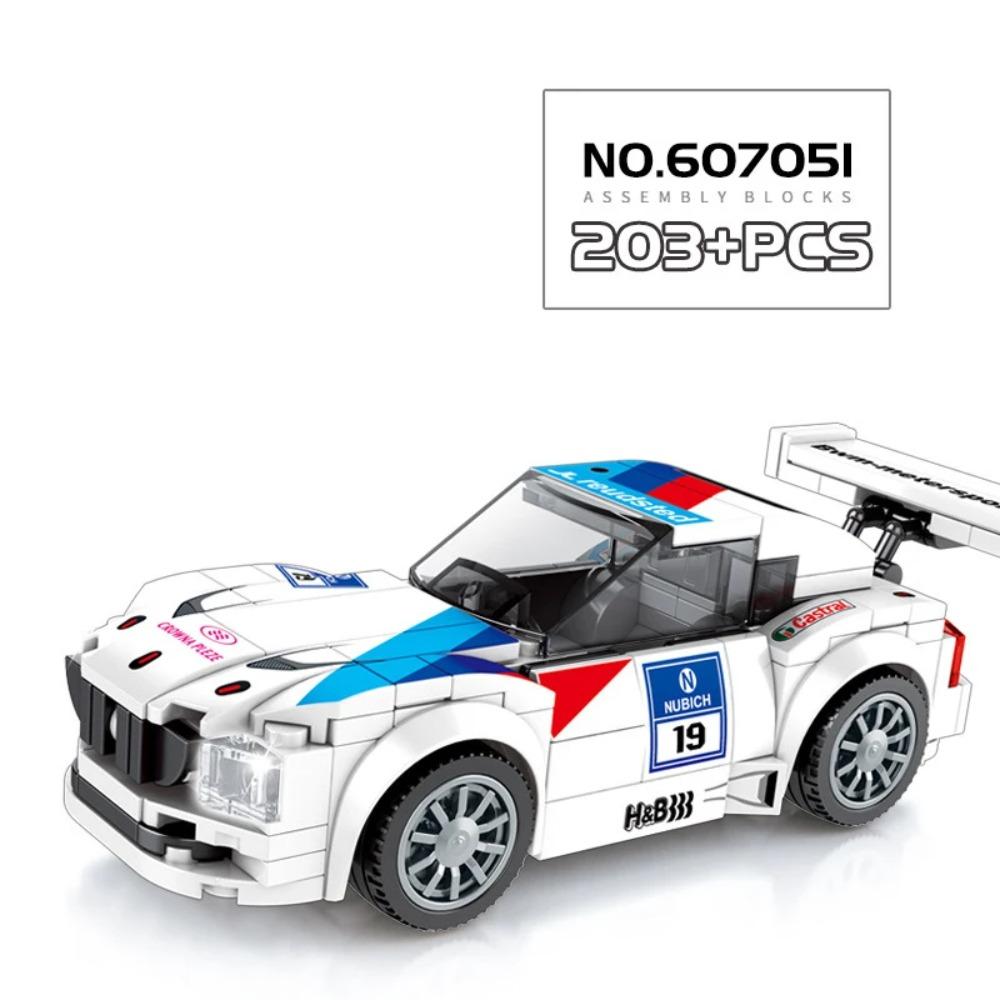 מרוץ מהירות עירוני MOC רכב ספורט אבני בניין קלאסי ראלי ספורט רכבי סופר מרוץ מתנת חג המולד צעצועים טכניים