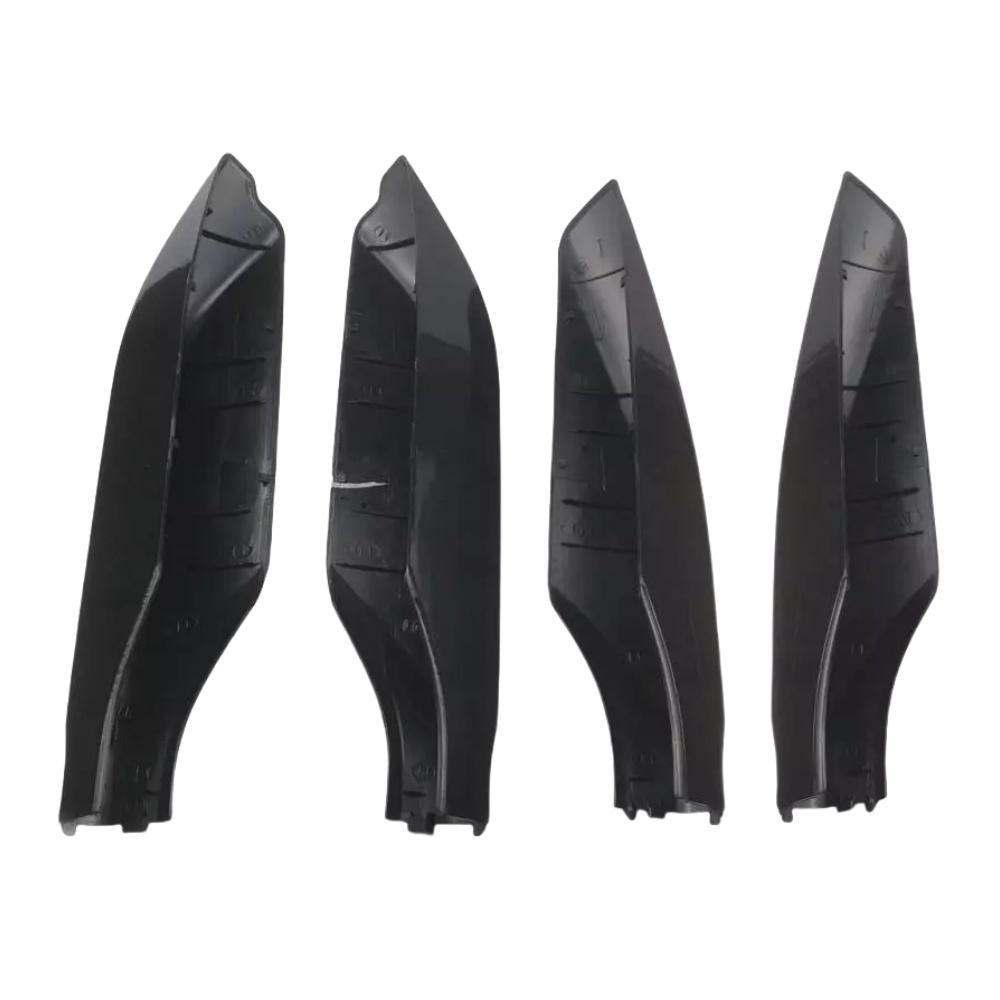 4Pcs Glossy Black Roof Rack Rail End Cover Cap For Toyota Prado 2010-2018