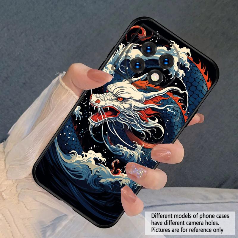 Sea White Dragon For OnePlus 8 9 11 12 13 10 Pro 9RT 8T 12R Ace 3 5 2V Nord CE 2 4 Lite N20 SE N30 N200 Silicone Soft Phone Case