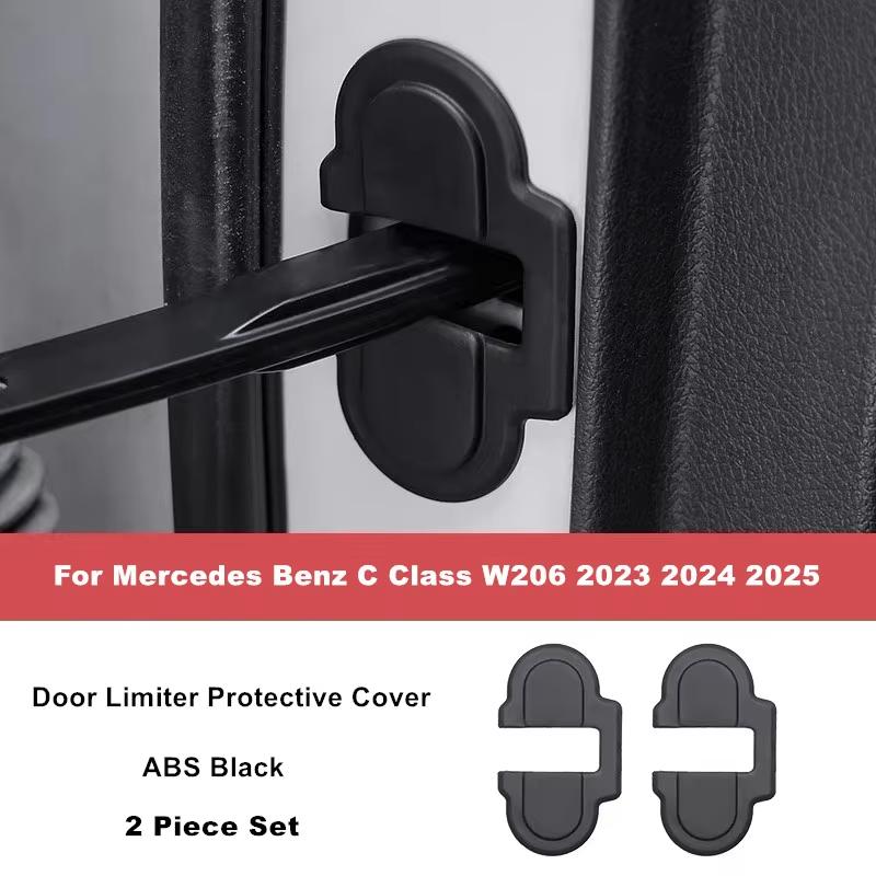 

For Mercedes Benz C Class W206 GLC X254 2025-2025 Car Door Limiter Protective Cover Door Lock Buckle Trim Interior Accessories