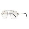 Frameless Polygon Womens Sunglasses With Gradient Lenses For Outdoor Fashion And Sun Protection
