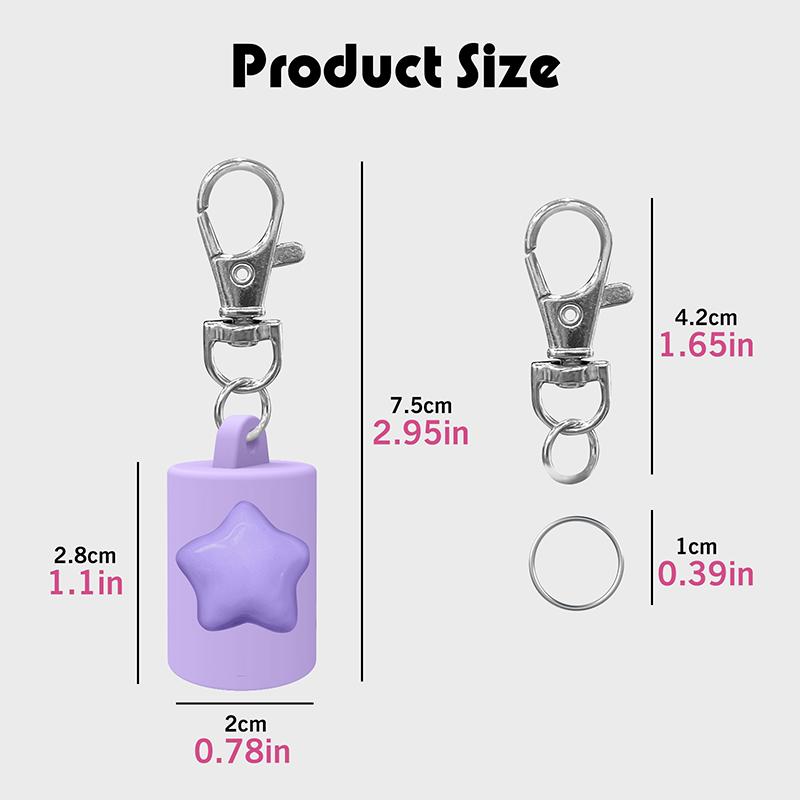 1 Stück Silikon Lipgloss Schlüsselanhänger Kappen für Frauen Reise Bequem Schönheitsprodukt Zubehör Reise Make-up Werkzeug Zubehör