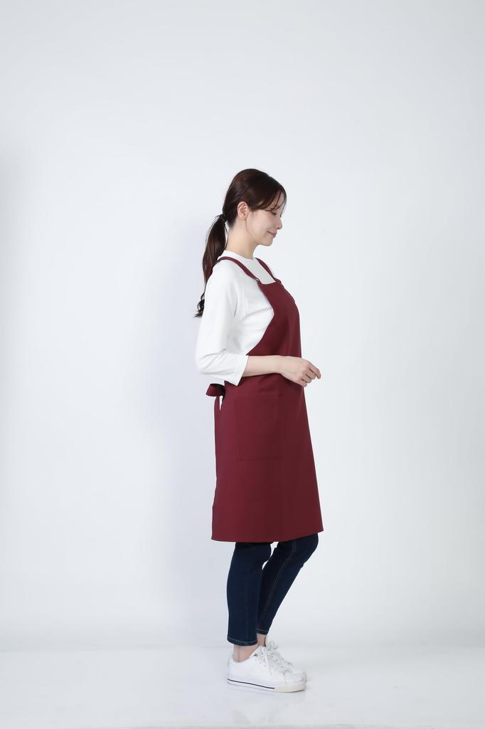 Bib 3L [Seven Uniform] Apron, H-Shaped, GT7013, Unisex, Restaurant, Uniform, Wine,