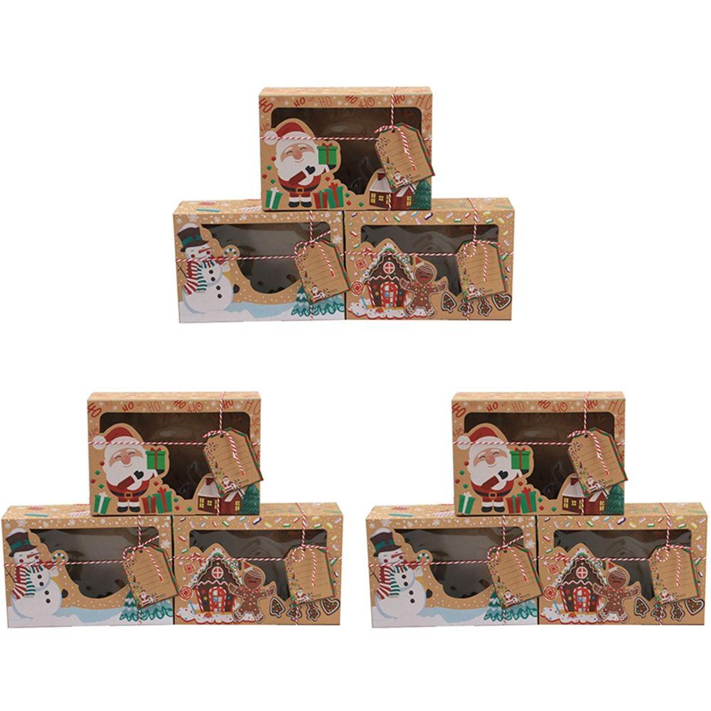 with Window Candy Boxes Dessert Cake Tool Gift Bag Christmas Gift Boxes Bakery Boxes Food Packing