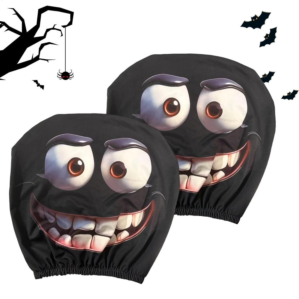 2pcs/set  Headrest Covers For Cars Car Headrest Protector Decoration Elastic Head Rest Covers Decoration For Auto Vehicles