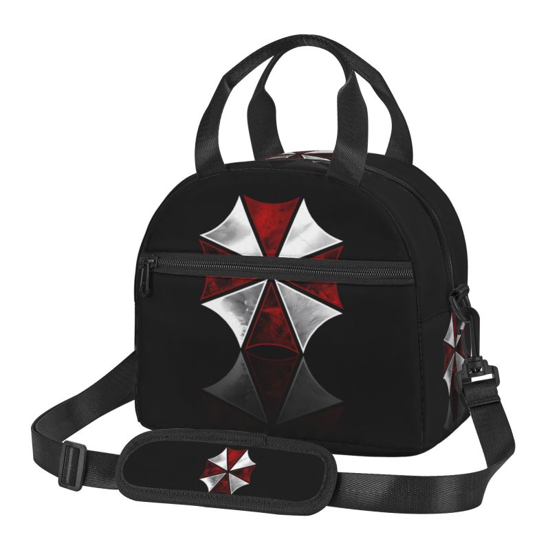 Umbrella Corporation Insulated Lunch Bag Unisex Reusable Lightweight Bento Tote Cooler Thermal Lunch Box with Adjustable Strap