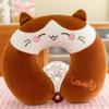 Customizable Cartoon Embroidery U-Shaped Memory Foam Neck Pillow for Travel & Home
