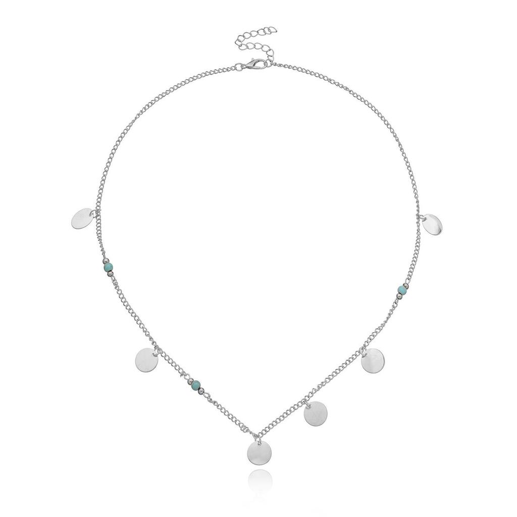 Europe, America, Simple Double-layer Stacked Back Chain Love Necklace Female, Harajuku Hip-hop Peach Heart Necklace
