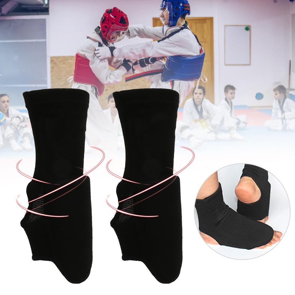 Cotton Breathable Sport Protection Ankle Support Brace Protector Sprain Recovery for Sanda Taekwond Basketball