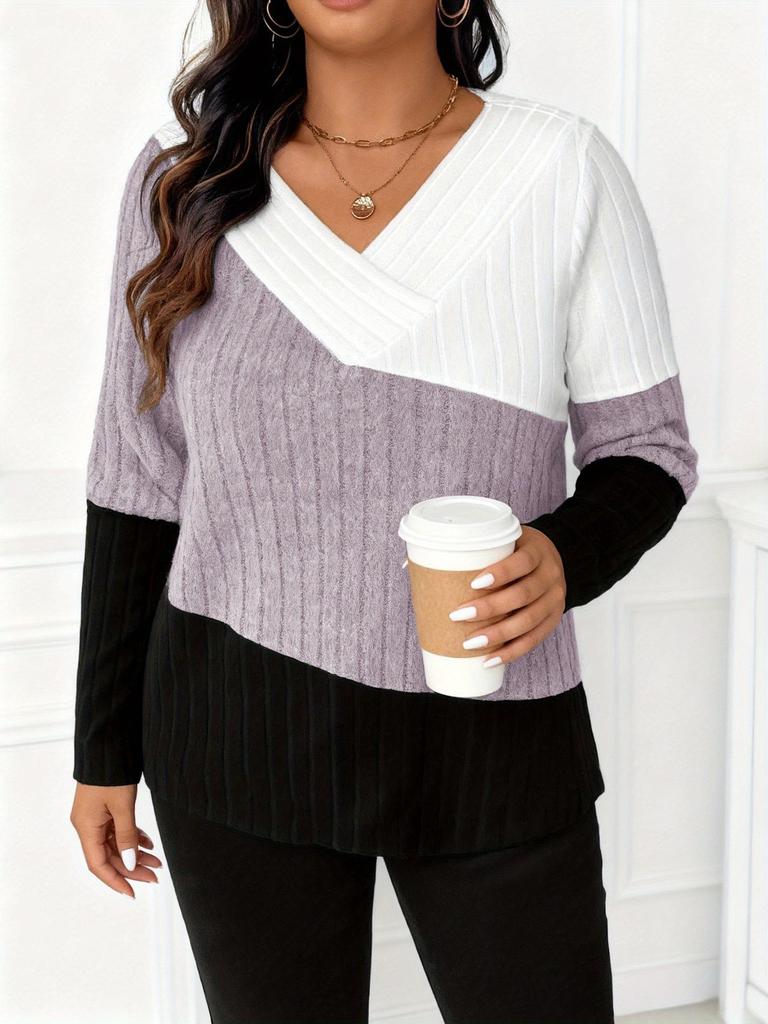 Plus Size Women's Knitwear: 2025 Autumn/Winter New Arrivals - Extra Large Japanese Korean Casual Styles