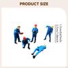 5 Pieces 1/64 Scale Miniature Figures Mini People Figurines Car Tiny DIY Projects Collectibles Micro