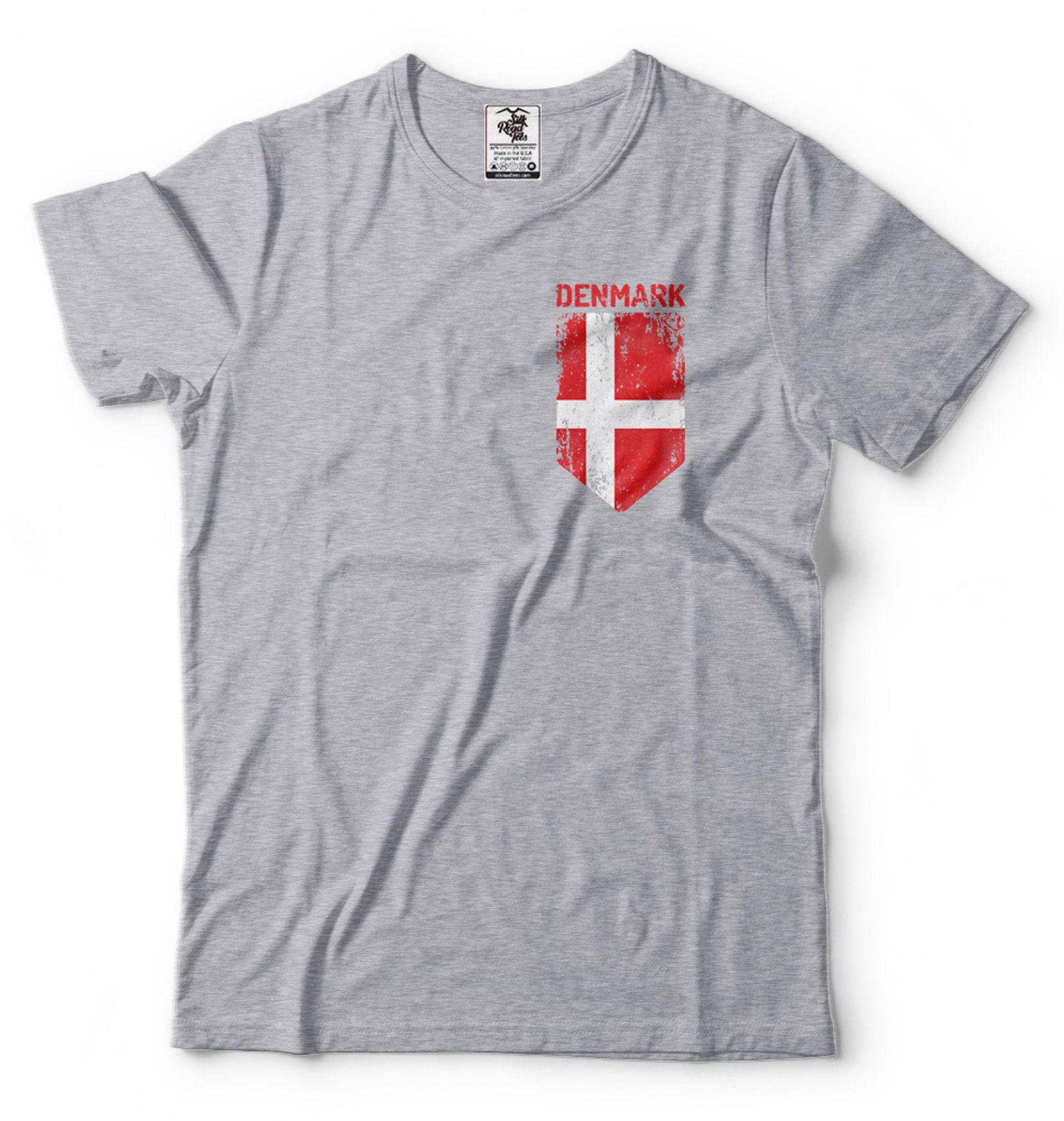 Denmark Flag T-Shirt: Danish Patriotic Gift Tee S