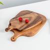 Acacia Wood Cutting Board with Juice Groove, Reversible Chopping Board for Kitchen, Large Serving Tray for Meat, Bread, Pizza