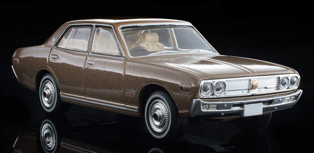 Tomica Limited Vintage Neo Scale Nissan Cedric 2000GL Finished Product 1/64 LV-N205a (1971 Model, Brown) -