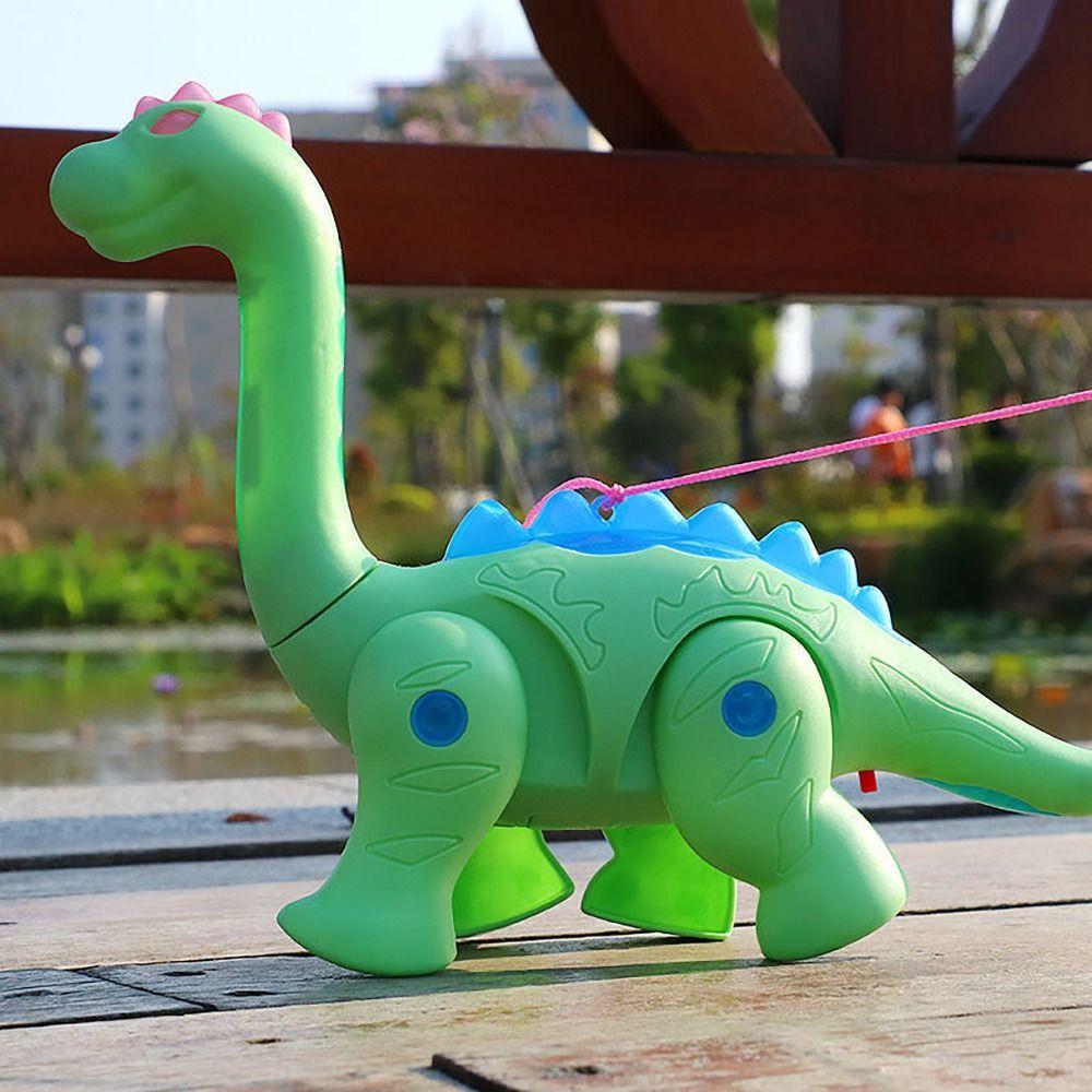 Ligh Music Glowing Musical Toy Simulation Dinosaur Model Leash Dinosaur Toy Dinosaur Pet Toy