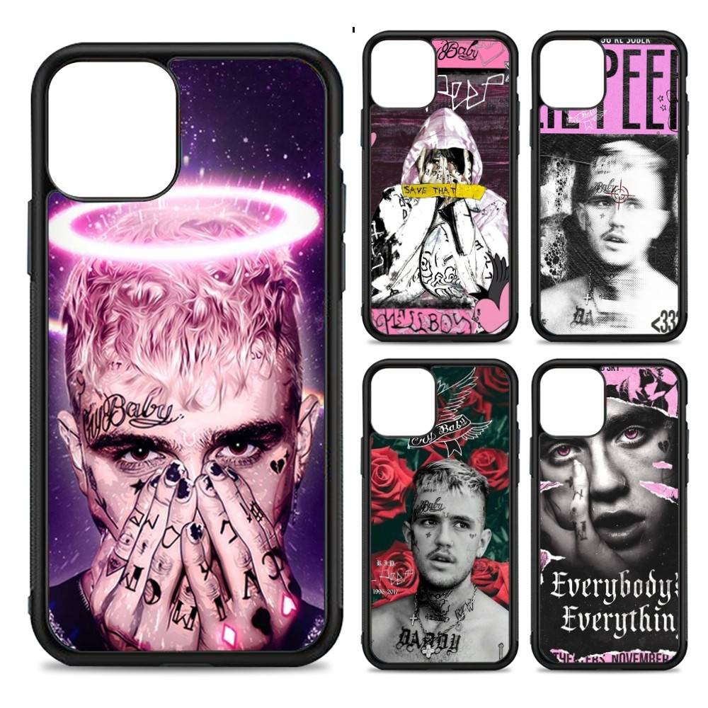 Emo Rapper Lil Peep Phone Case For IPhone 17 16 Pro Max 11 12 13 14 15 Hard PC+TPU Bracket Back Cover