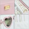 Spacious Organizers with Protective Dividers Spacious Plush Jewelry Case Display Stand for Rings Earrings Bracelets