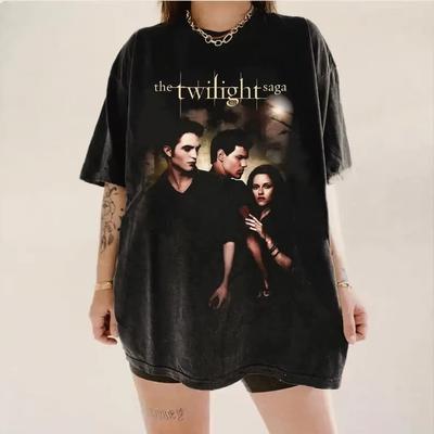 Vintage The Twilight Saga Edward Tshirt Unisexs Tshirts Fashionable Versatile Clothes of Unisex Y2k Clothes Unisex Drip Clothing