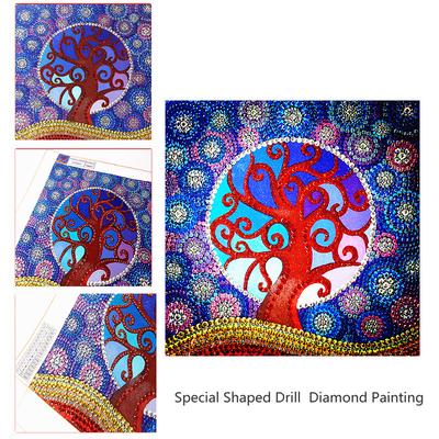 5D DIY Special Shaped Diamond Painting Novelty Tree Cross Stitch Embroidery