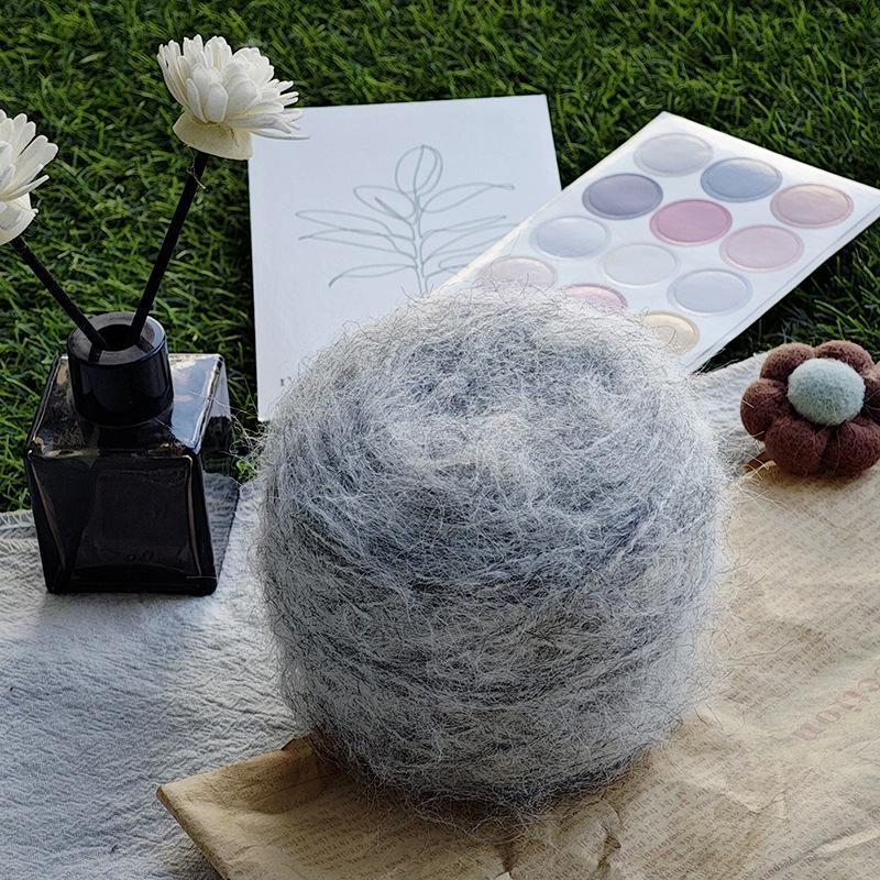 50g/roll Blended Synthetic Long Fur Mink Velvet Yarn Fine Mohair Handmade DIY Knitted Sweater Scarf Hat Long Fur Crochet Yarn