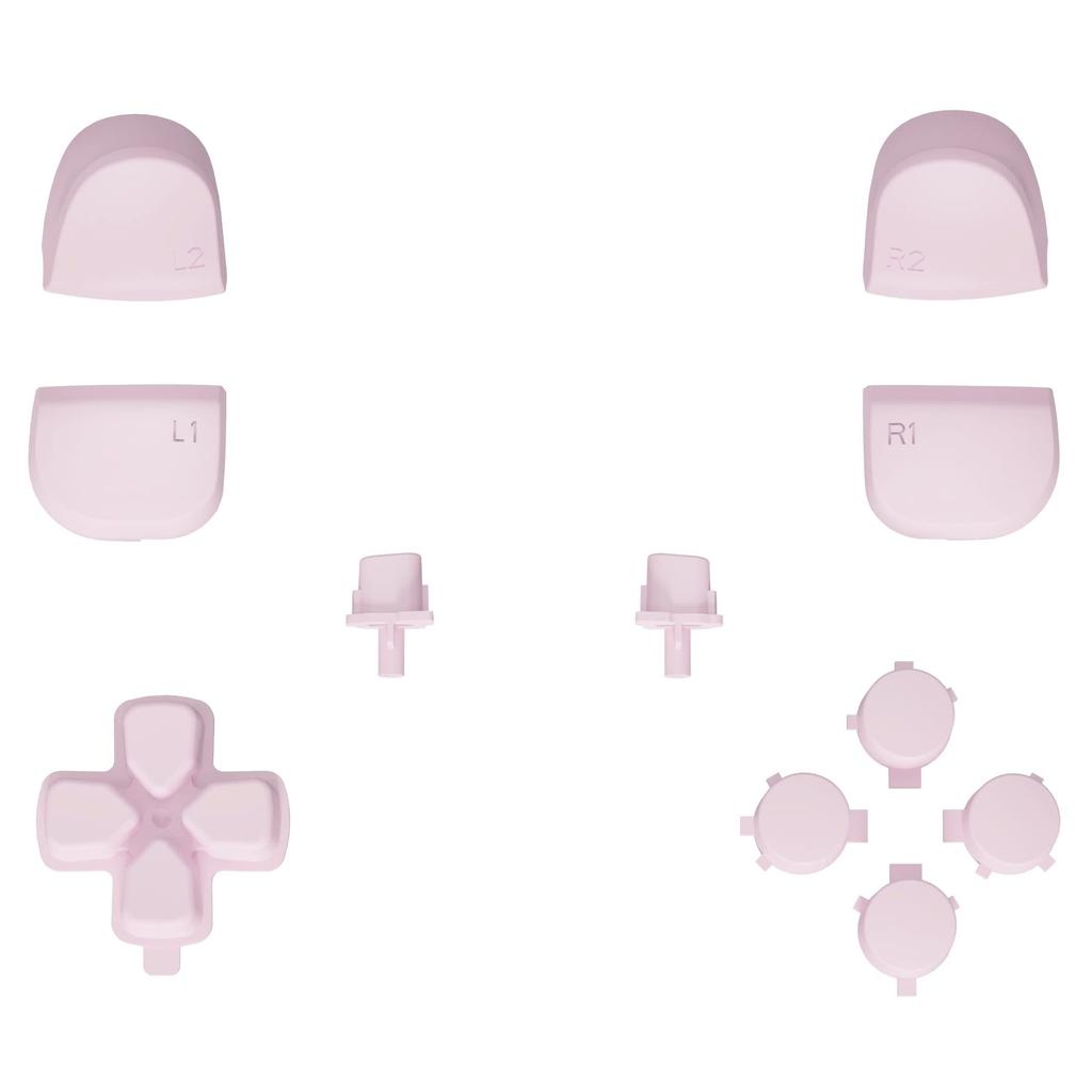 eXtremeRate Replacement for PS5 Controller and Face Compatible with PlayStation 5 Full Set of Pure Color Buttons Not Blossom D-Pad (BDM-010 & 020),