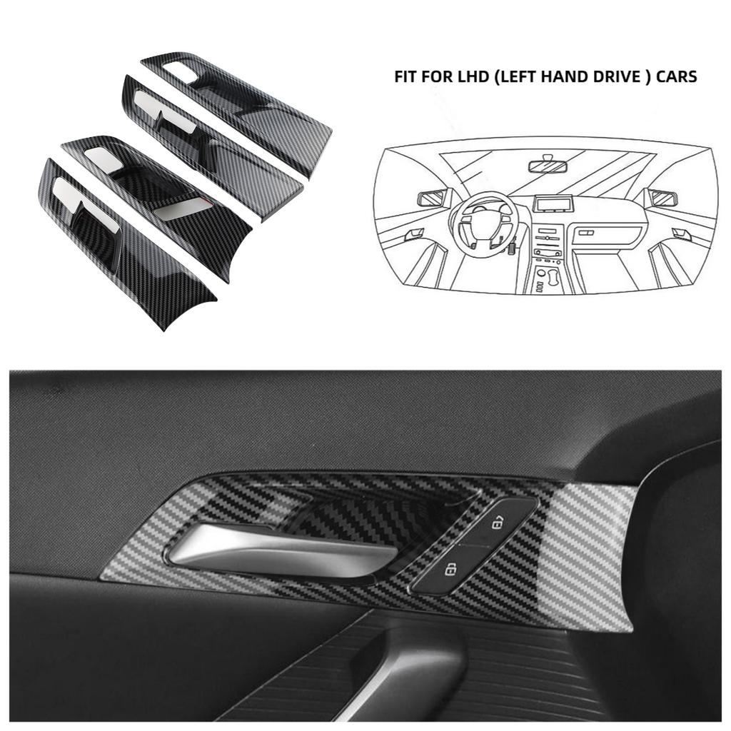 LHD&RHD Stickers Car Inner Door Handle Decorative for MG4 EV Mulan 2025-2025 Insert Bezel Frame Door Handle Bowl Cover Trim