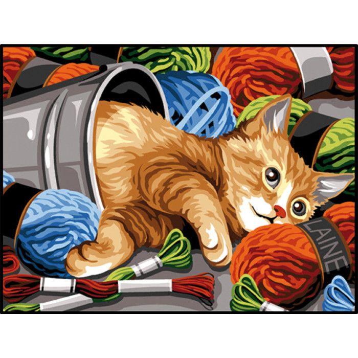 Antique Canvas Color In Skeins 40x50cm