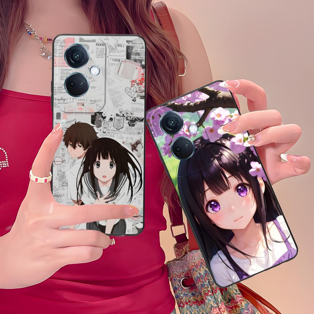 Hyouka Chitanda Matte TPU Mobile Phone Case for OPPO Reno 14 13 12 11 10 9 8 7 6 5 F T Pro 5G Colorful Printing Cover