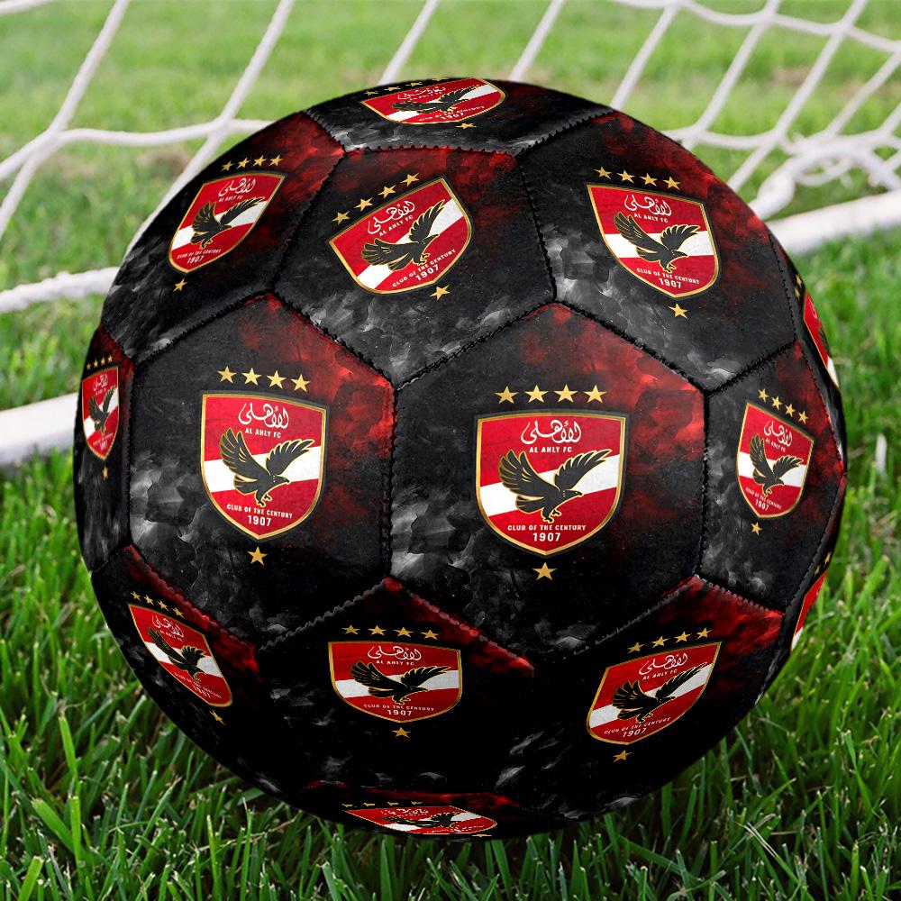 Ahly Football Club Printed Size 5 Soccer Balls, High-Quality, Anti-Slip, Protective Football, A Unique Gift , Birthdays, Christmas Gifts