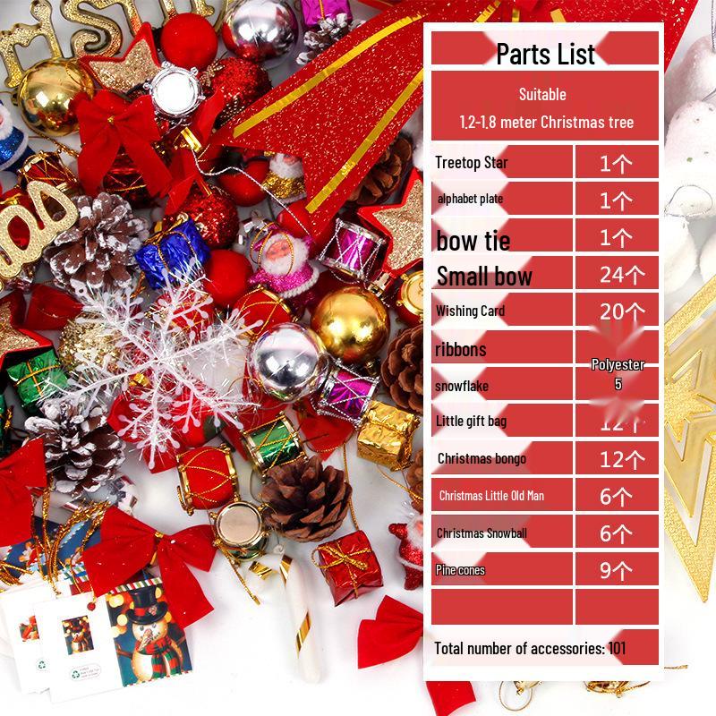 Christmas Tree Ornament Set: Decorations & Accessories Value Pack