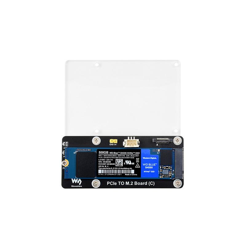 Raspberry Pi 5 PCIe to M.2 NVMe Adapter Board for Hard Drives