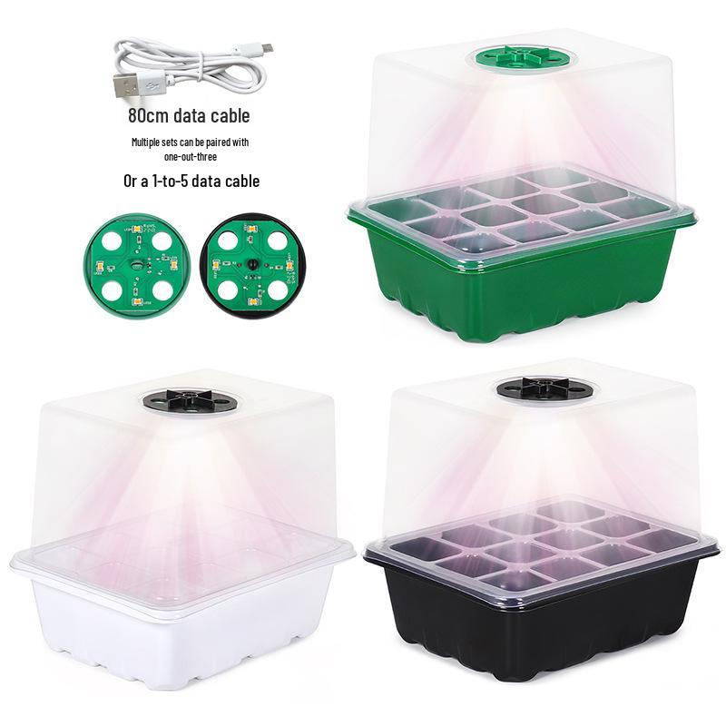 6/12-Hole Breathable Seedling Tray for Home Vegetable Planting and Care