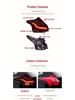 15-18 Ford Focus Hatchback LED Rear Tail Lights with Turn Signals and Daytime Running Lights