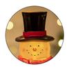 Handicraft Snowman Nightlight Cute Miniature Figurine Sculptures Glowing Snowman Statue  New Year