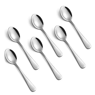 6 Stück Espressolöffel, 4,7 Zoll Edelstahl Mini Kaffeelöffel Dessertlöffel