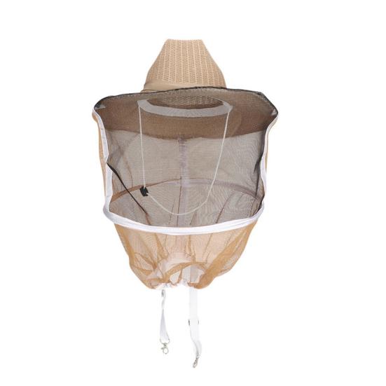 yangyizhi Beekeeping Hat with Veil, Adjustable Straps Wide Brim Full Mesh Visor Protection Bee for Face Neck Protection, Comfortable Fit Supplies