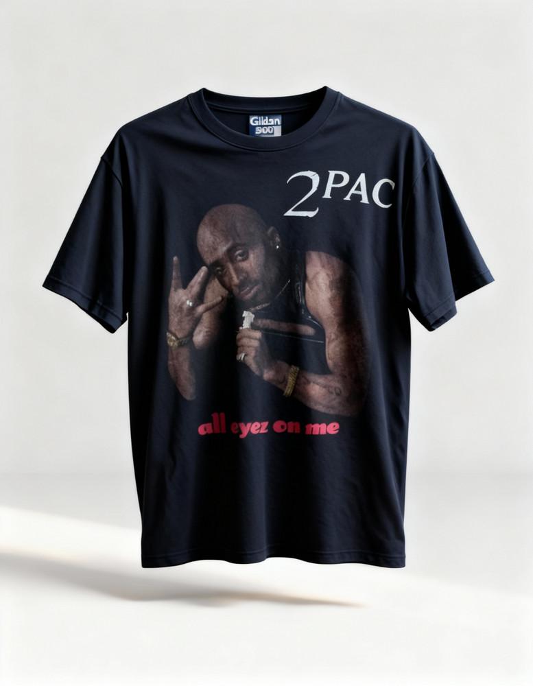 

Тупак 2Pac ретро стиль 90-х чорна Унісекс Футболка Ремейк футболка Унісекс Футболка XXL