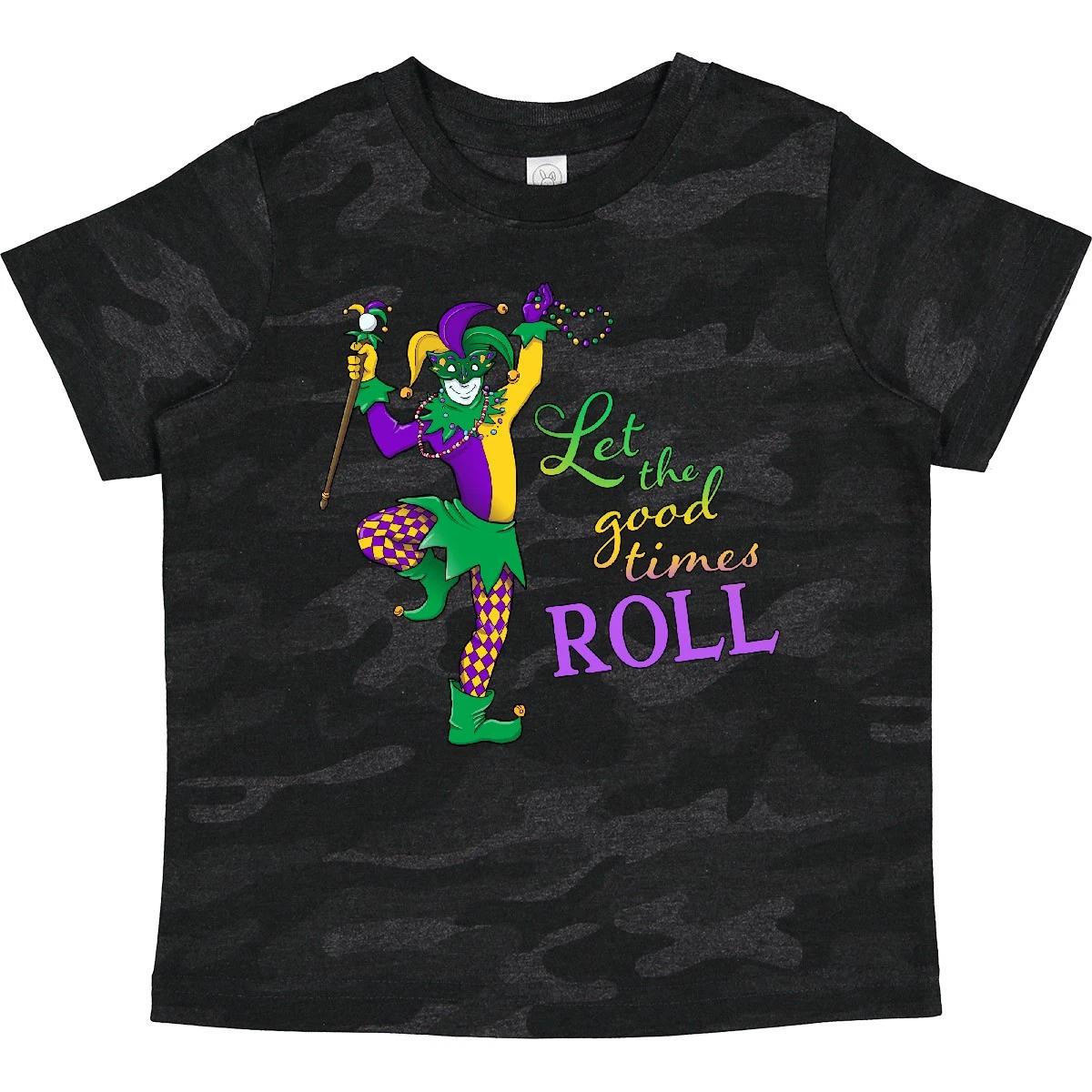 Inktastic Let The Good Times Roll Mardi Gras Jester Toddler T-Shirt Nola Gulf 120