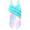 Cross-border Children's Mermaid One-piece Swimsuit Girls' Summer New Girls' Small, Medium and Older Children's Beach Sunscreen Swimsuit