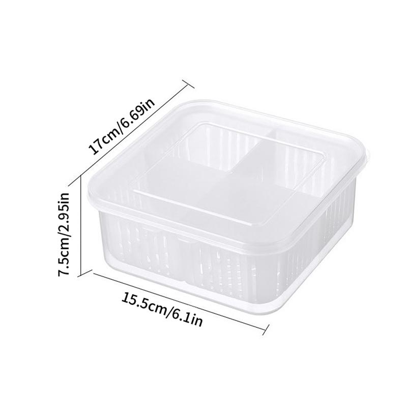 4 mřížky Potraviny Ovoce Úložný box Organizéry do chladničky a mrazničky