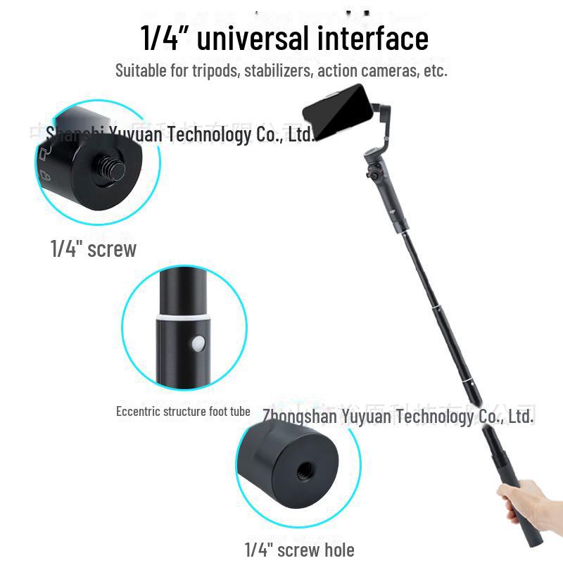 Aluminum Alloy Universal Telescopic Selfie Stabilizer for DJI and Feiyu Sports Cameras