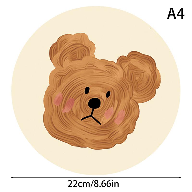 Bear Coasters Creative Ceramic Heat Insulation Mats Simple Household Absorbent Anti-Scald Pot Mat Kitchen Home Accessories