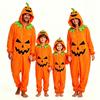 Halloween Pumpkins Costumes Woman Orange Cute Kids Onesies Cosplay Costume Adults Man Masquerade Theme Party Performance Outfit
