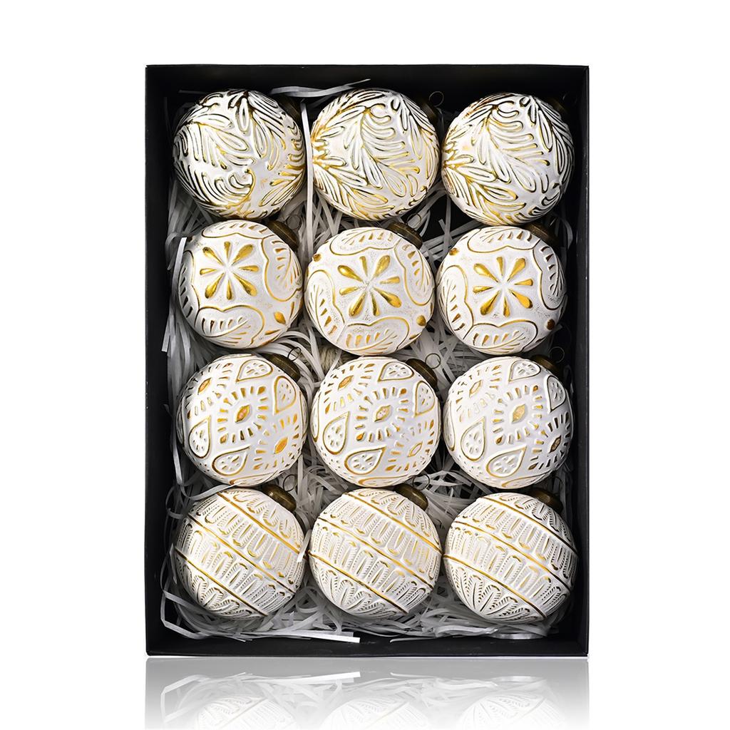 Weihnachtskugeln, 12er-Pack, 8cm Farbige Weihnachtskugeln, Geschenkbaumschmuck, Geeignet für Weihnachtsbaum- und Feiertagsdekoration