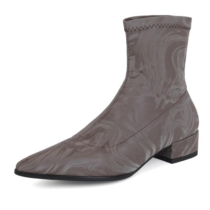 

Элегантные ботильоны для женщин Осенне-зимняя обувь 2024 Вышивка Короткие ботинки Низкий каблук Обувь Обувь Женская Большой размер Комфорт 39 фиолетовый