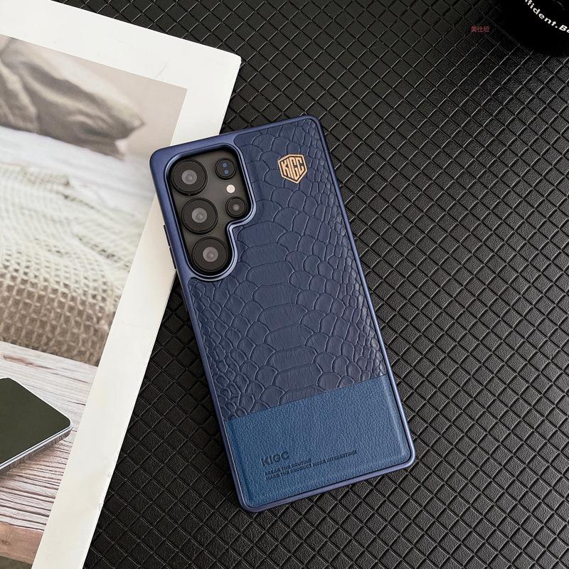 

Подходит для чехла для телефона Samsung S25ultra, чехол Samsung All-inclusive S24u с магнитным узором змеи, кожаный чехол класса люкс для бизнеса 23u Samsung Galaxy S23 Ultra