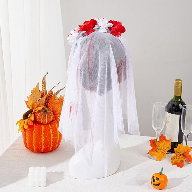 Stylish Headbands Beautiful Halloween Headdress Ornament Stylish Rose Headpiece for Party Dress Up