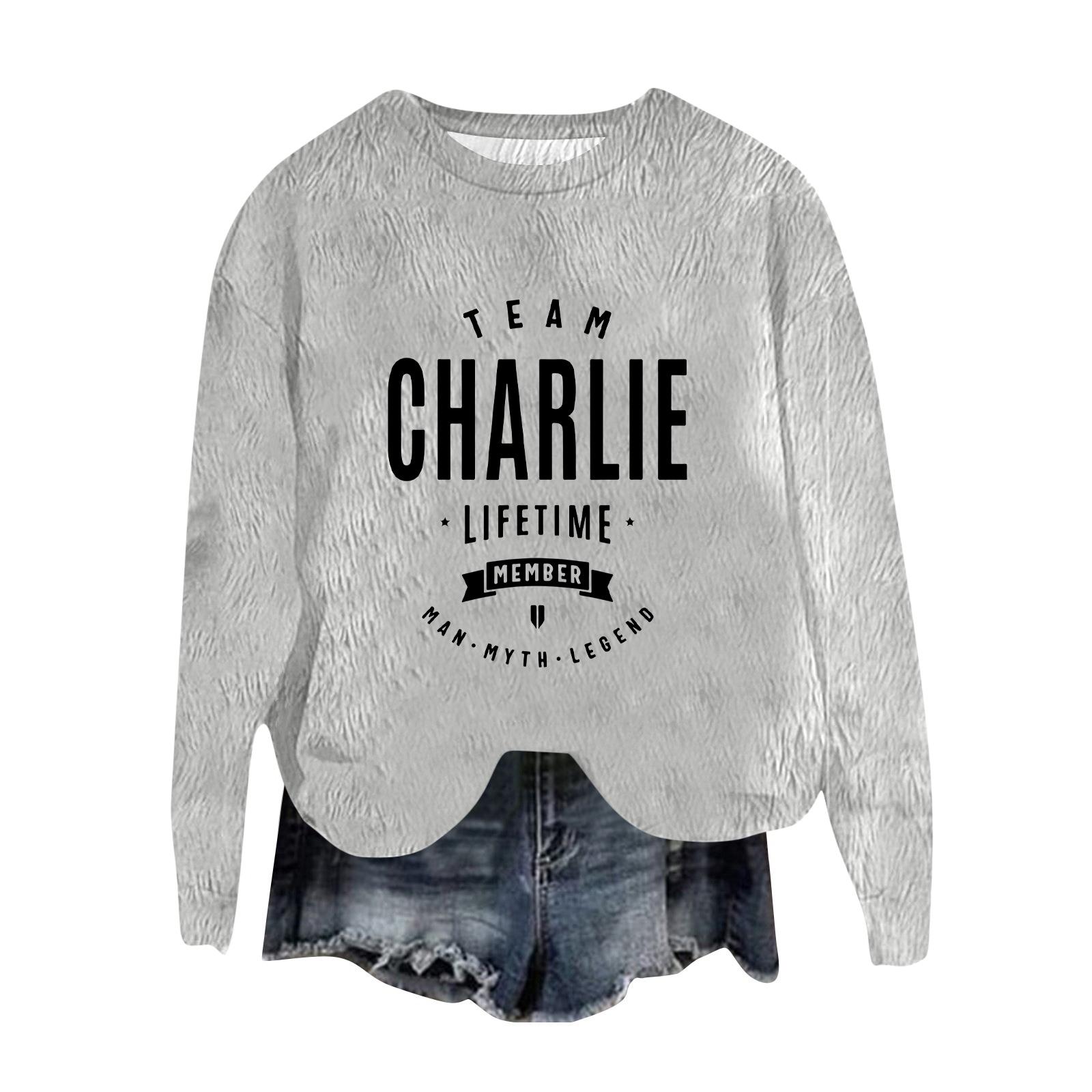 

Женский модный пуловер с круглым вырезом, футболка с длинным рукавом, с принтом M