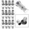 12Pcs/set TR413 Chrome Car Tire Wheel Tyre Valve Stem Hex Caps Case W/ Sleeve Cover For Automobiles Motorcycles Trucks B Valve Stems 1