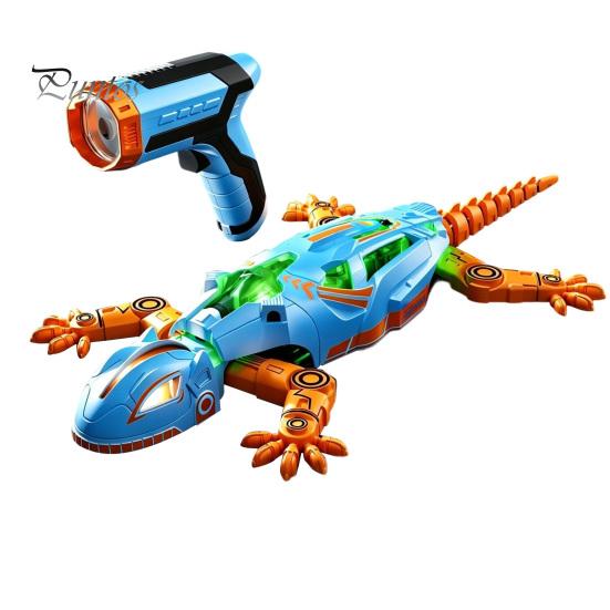 Children Climbing Gecko Toy Remote Control Toy, Red Light Tracking RC Sensing Crawling Lizard Robot, Walls & Ceilings Simulation Chameleon